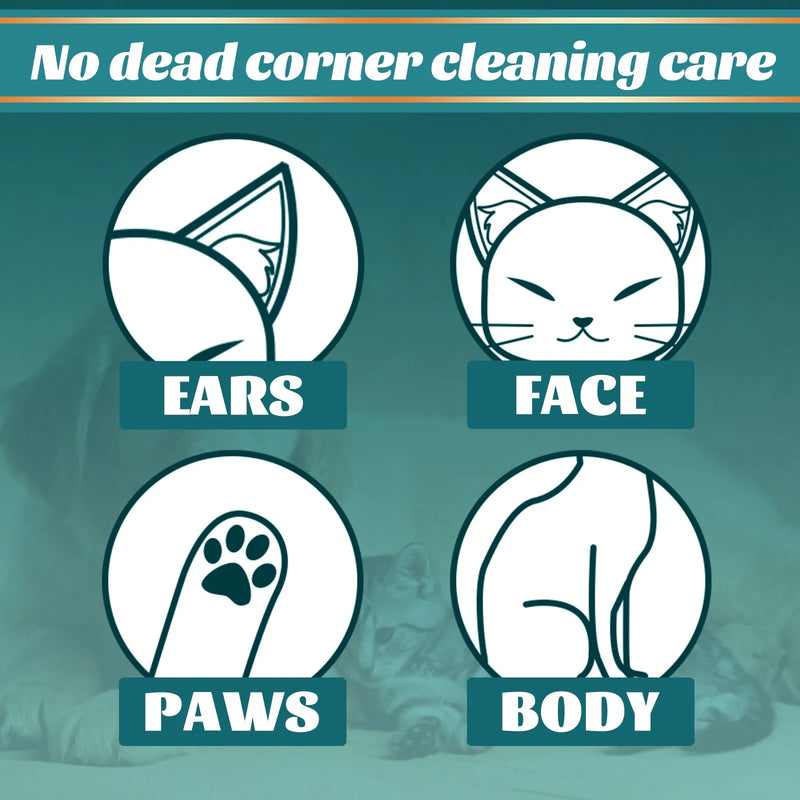 Luva umedecida - BANHO A SECO PARA CÃES E GATOS Sucesso Ativo Enviar Título
